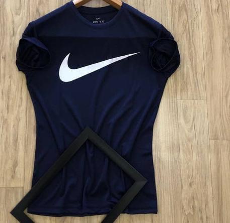 Just Do It Regular Fit T-Shirt (Blue, L)