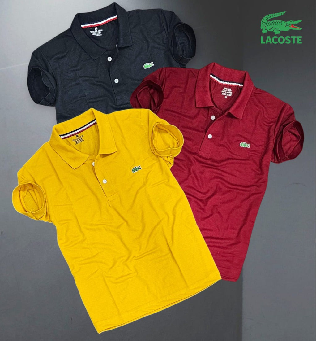 Lacoste Matty Polo Tshirts in Pack of 3
