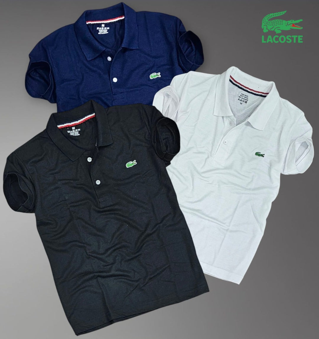 Lacoste Matty Polo Tshirts in Pack of 3