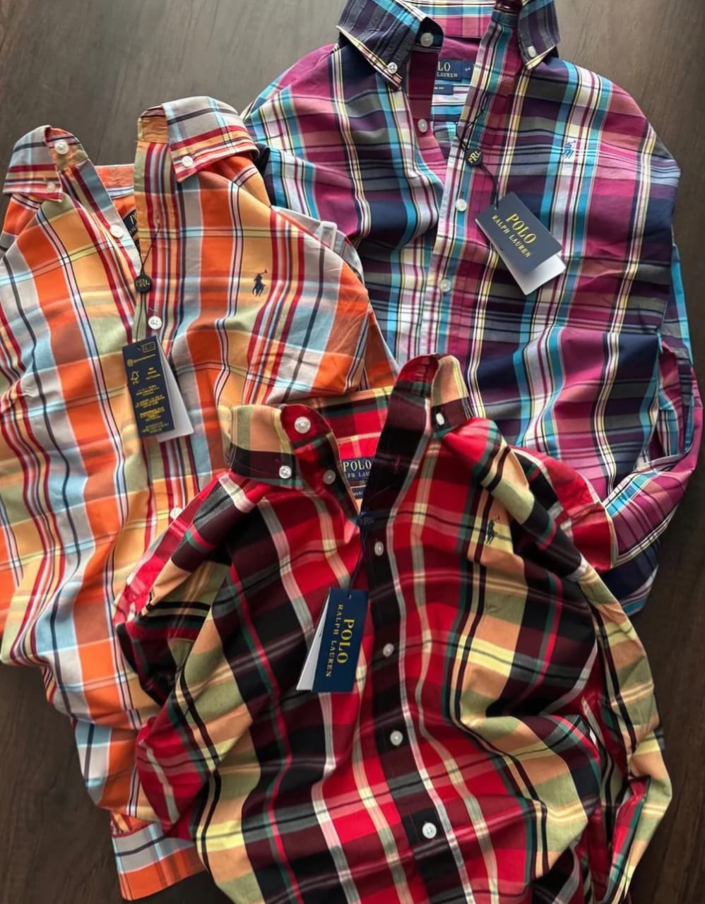 Ralph Lauren Mens check Shirts in Pack of 3