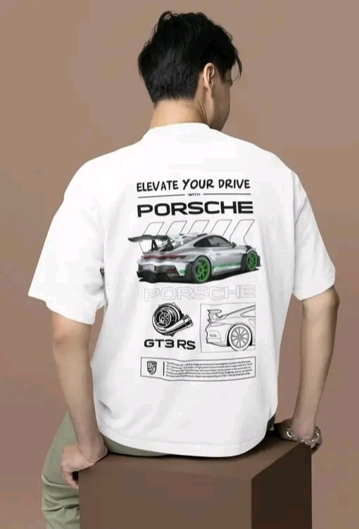 Porsche Men's 911 GT3 RS Premium Oversized T-shirt