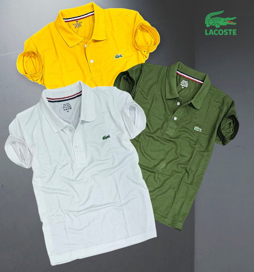 Lacoste Matty Polo Tshirts in Pack of 3
