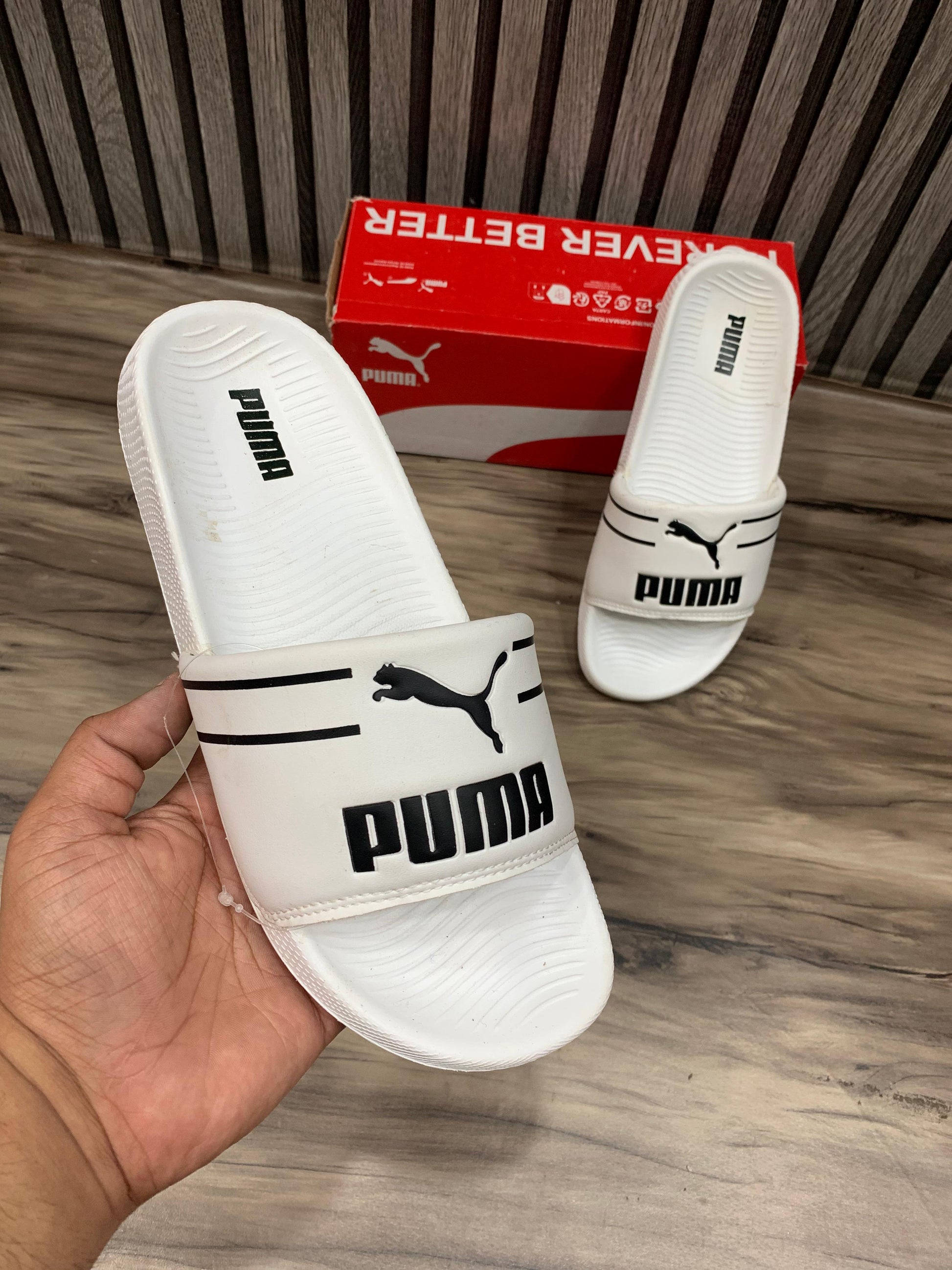 Puma Men Slide, White