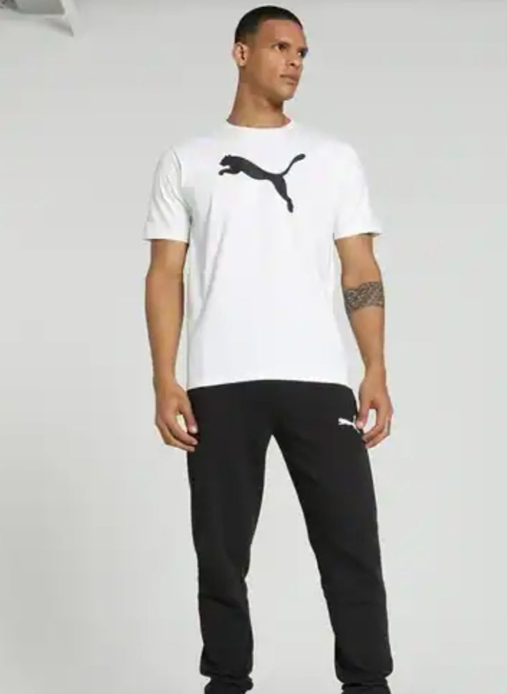 Puma Men Logo Print Crew Neck Tshirt