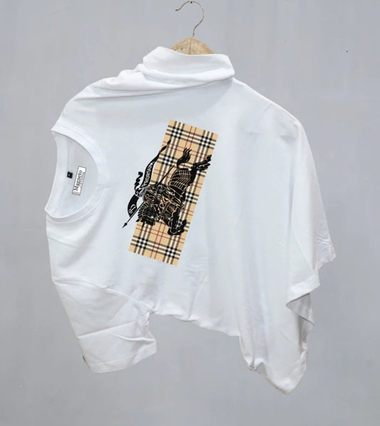 Burberry Printed Men's Round Neck Pure Cotton Tshirt