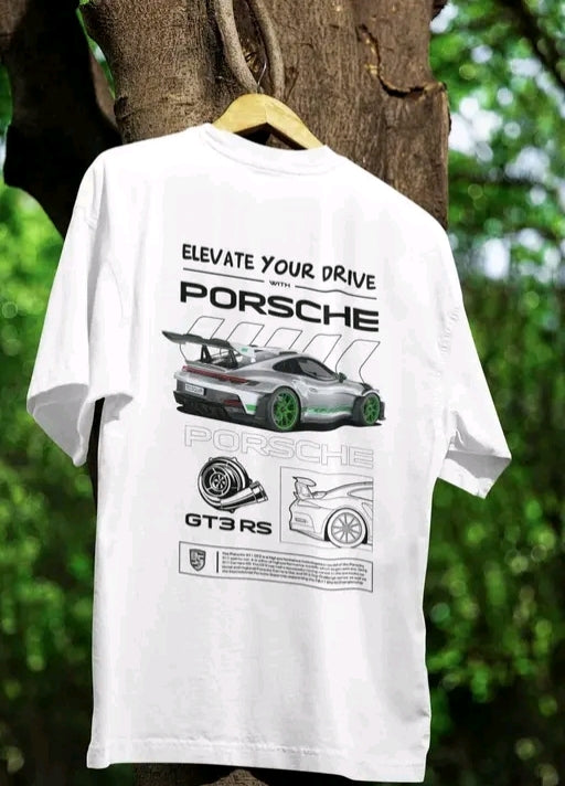 Porsche Men's 911 GT3 RS Premium Oversized T-shirt