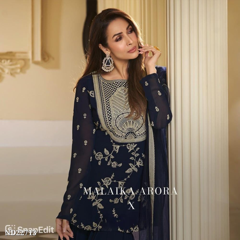 Malaika Arora Khan Inspired Designer Sharara Suit